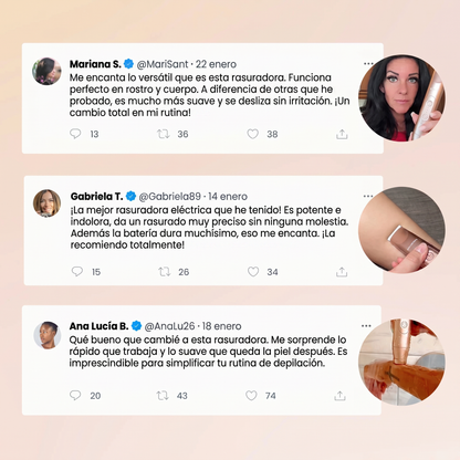 Rasuradora SKIN+ 2 en 1: Piel Suave Sin Granitos, Cortes ni Irritación — Desde el Primer Uso